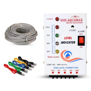 SSM Aquamax ® Water Level Indicator Plus Overflow Alarm - Sensor and 15 Meter 5 Core Wire Included