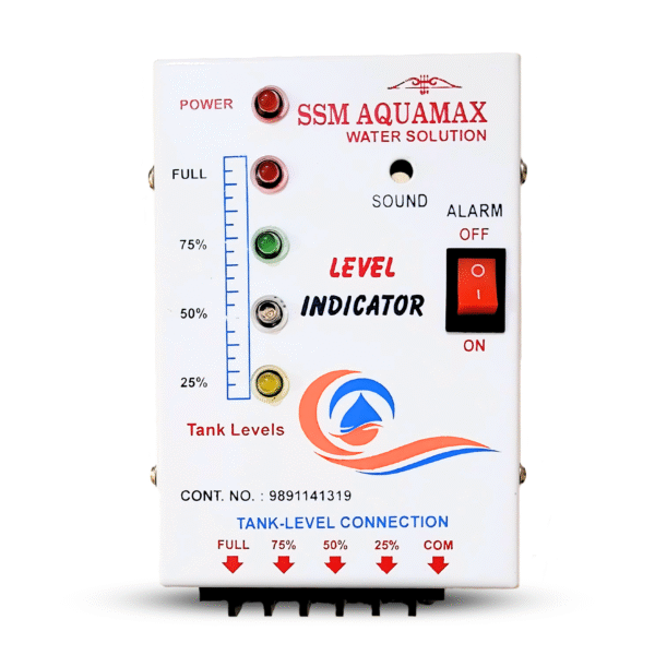 SSM Aquamax ® Water Tank Level Indicator & Alarm | 4 Level Indicator | 5 Stainless Steel Sensors | 1 Year Warranty